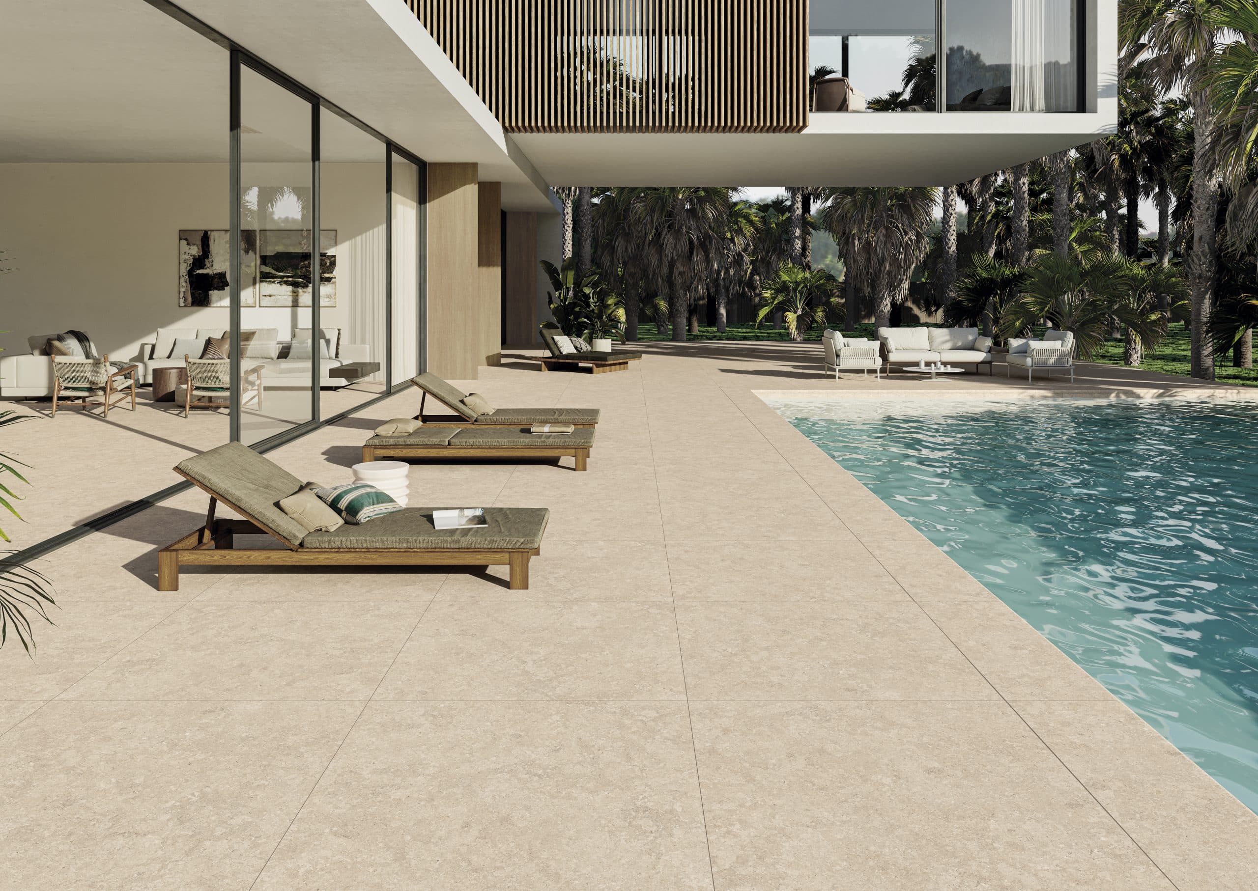 Exagres Bedford Sand installed room