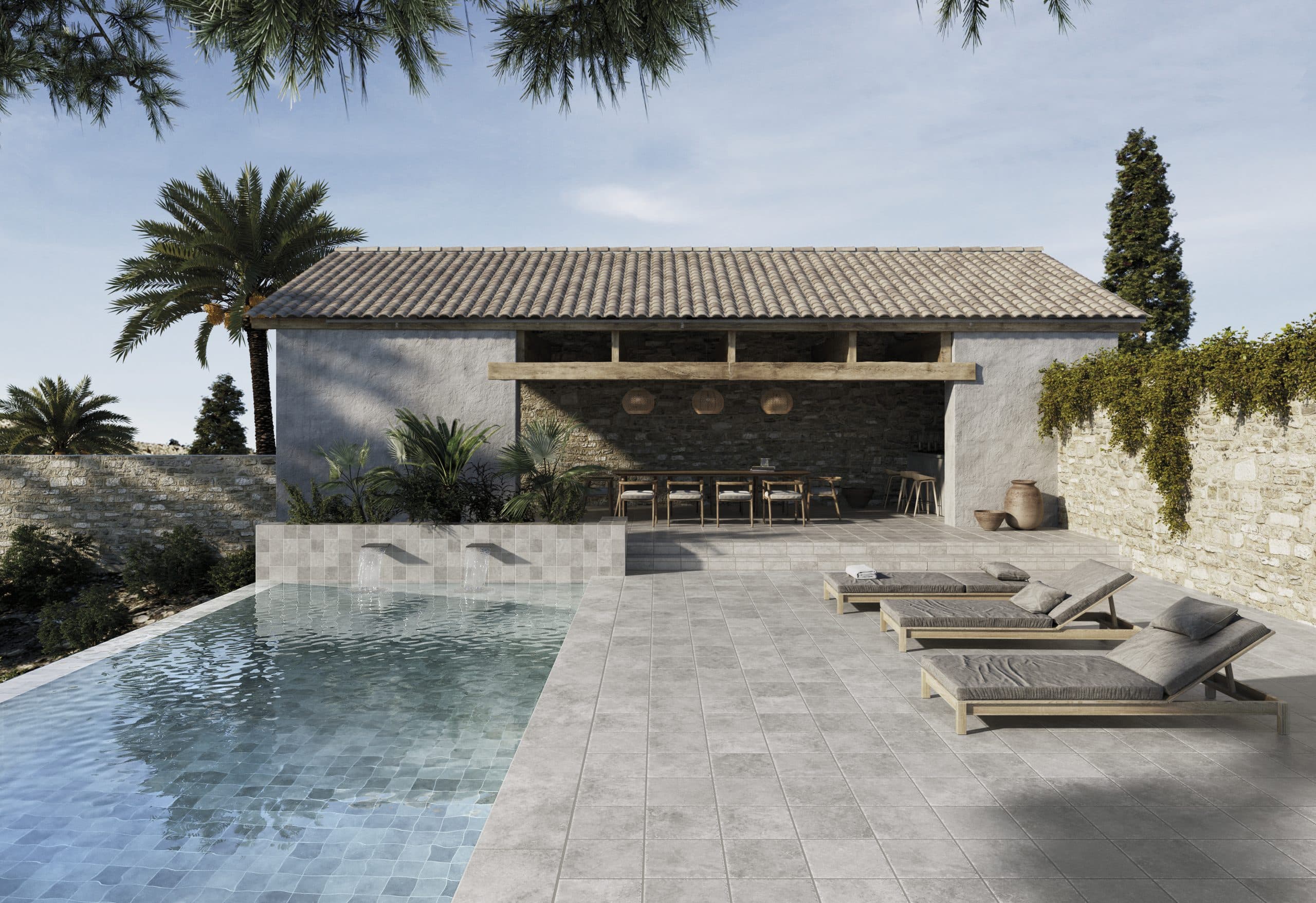 Exagres Provenza Grigio installed room