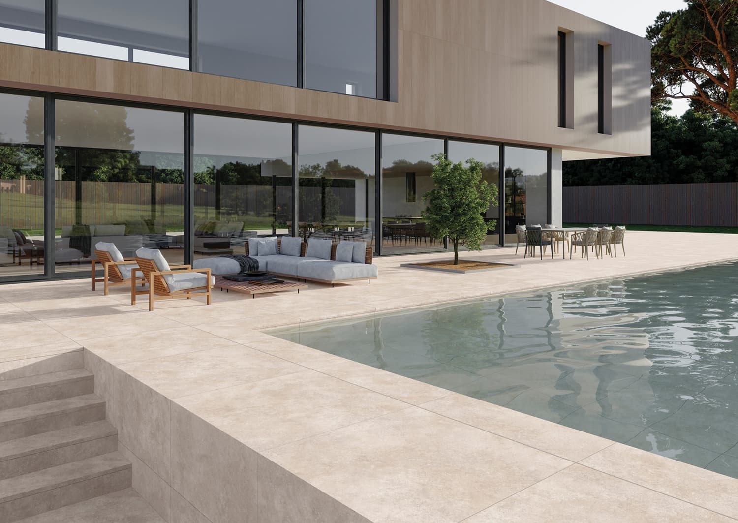 Exagres Provenza Navona installed room