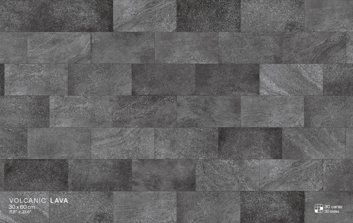 Volcanic Lava floor installation