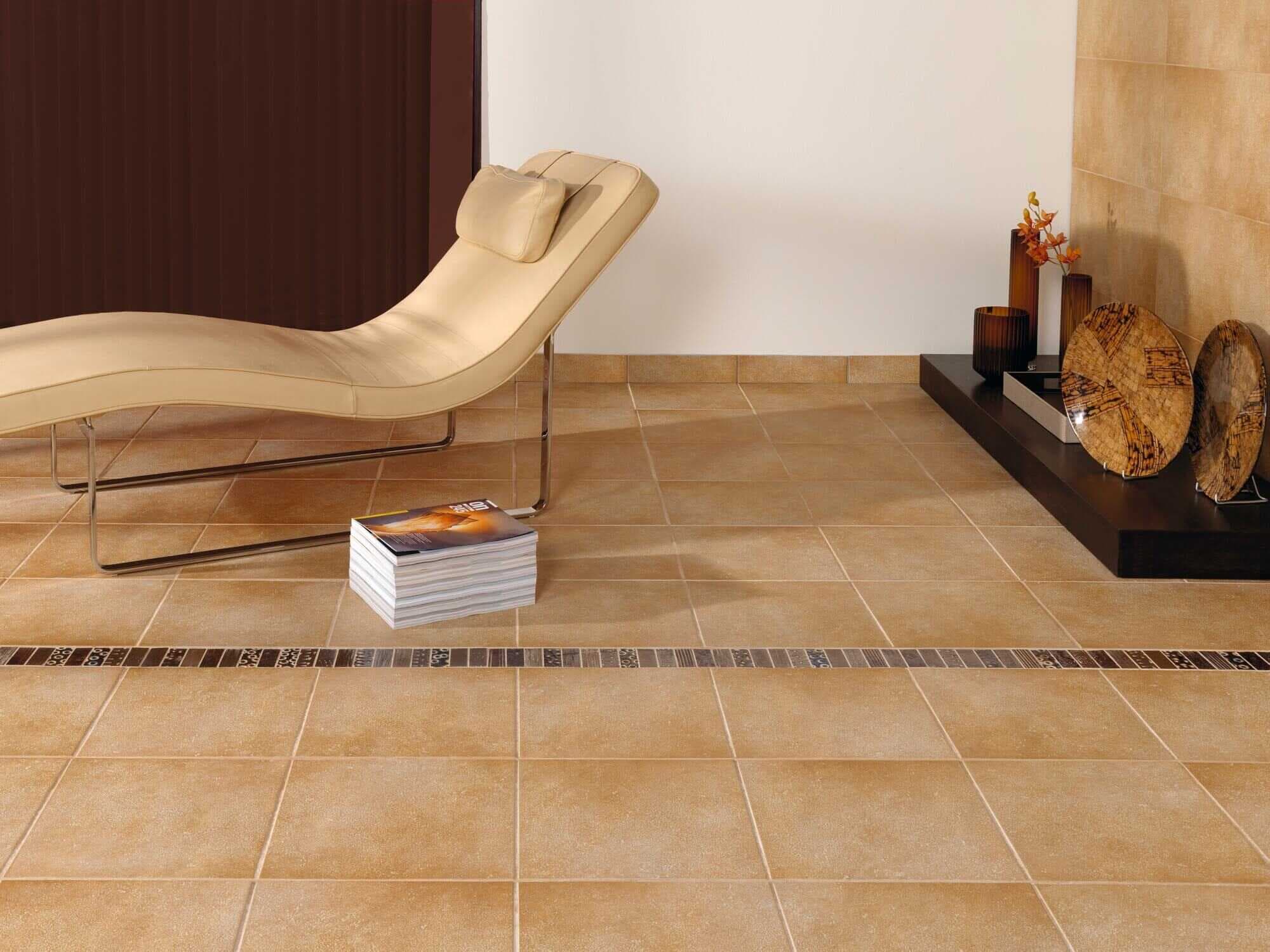 Exagres Vega Ocre installed room